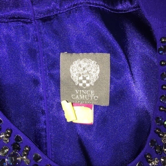 Vince Camuto Beaded Trapeze Dress - Picture 9 of 9